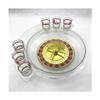GeRRiT Roulette Sets Drinking Games Transparent Roulette Wheel Roulette Wheel Set with 6 Wine Glasses for Home Professional Use or Night Party, Party Game Party Games view 1