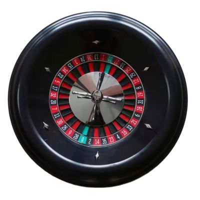 Roulette Sets 18in Black Entertainment Roulette Shots Casino Grade Turntable Roulette Set with 2 Balls Pills Roulette Games for Game Night Party Games