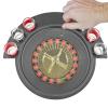 GeRRiT Roulette Sets Black Plastic Roulette Wheel Roulette Wheel Set with 2 Balls and 6 Shot Glasses Drinking Games Great for Family Game Night Party Games view 3