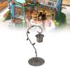 1:12 1:6 Scale Dollhouse Bird Shed Model, Fairy Garden Decoration Flower Decor, Aluminum Antique Finishing Simulation Doll House Decoration view 2