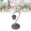 1:12 1:6 Scale Dollhouse Bird Shed Model, Fairy Garden Decoration Flower Decor, Aluminum Antique Finishing Simulation Doll House Decoration view 4