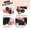 132pcs Rose Gold and Black Balloon Arch Kit, Metallic Rose Gold and Black Balloons Different Sizes of 18 12 10 Inch with Confetti Balloon for Wedding Graduation Baby Shower Birthday Party Decoration view 3