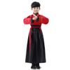 TANZEQI Chinese Traditional Hanfu Dress Suit for Boys and Girls Han Dynasty Ancient Party Dress Traditional Culture Clothing Formal Festival Wear (Red and Black, 120) view 2
