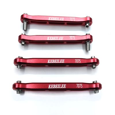 KEBEILEE CNC Alu7075 Fornt Turnbuckle Steering Tie Rod for LOSI DBXL-E DBXL 2.0 (red)