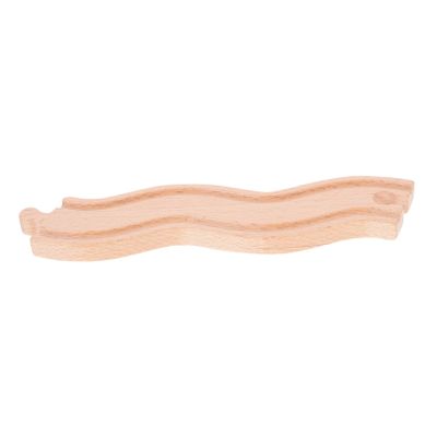 Hohopeti Wooden Train Track Expansion Boys and Girls Wooden Railway Track Toy for Imaginative Play Fine Motor Skills Development Compatible Train