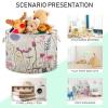 Flradish Ccolorful Flowers Cotton Rope Baske,20" X 20" X 14" Woven Baby Soft Waterproof Laundry Baskets with Handles,Toy Basket for Storage,Living Room,Toy,Blankets,Clothes view 4