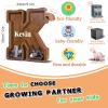 12" Custom Extra Large Wooden Letter Piggy Bank (Laser Engraved Name) Personalized Piggy Bank for Kids Boys Girls Customized Coin Bank Perfect Personalized Gift for Birthday and Festival-K Piggy Bank view 4