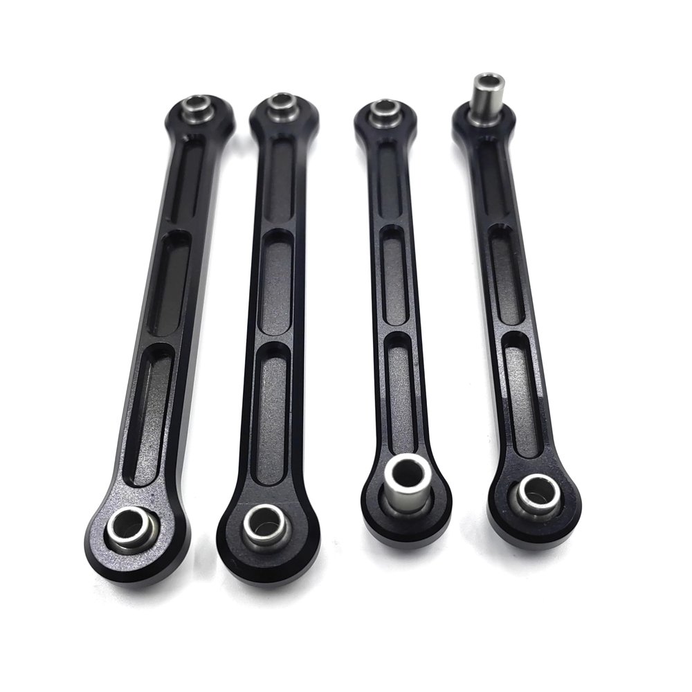 KEBEILEE CNC Alu7075 Fornt Turnbuckle Steering Tie Rod for LOSI DBXL-E DBXL 2.0 (Black)