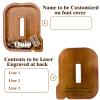 12" Custom Extra Large Wooden Letter Piggy Bank (Laser Engraved Name) Personalized Piggy Bank for Kids Boys Girls Customized Coin Bank Perfect Personalized Gift for Birthday and Festival-Q Piggy Bank view 2