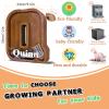 12" Custom Extra Large Wooden Letter Piggy Bank (Laser Engraved Name) Personalized Piggy Bank for Kids Boys Girls Customized Coin Bank Perfect Personalized Gift for Birthday and Festival-Q Piggy Bank view 3