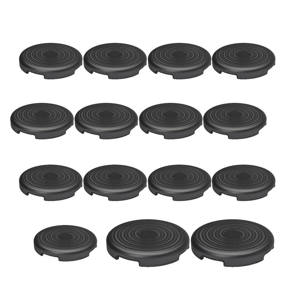 15pcs Punk Caps for Cherry MX & Kailh Switches (13pcs 24mm + 2pcs 30mm Black)