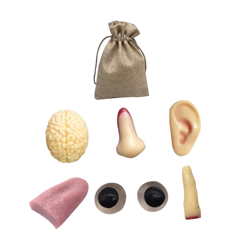 Abaodam 1set Prank Toy Realistic Simulation Finger Nose Ear and Eye Props for April Fool's Day and