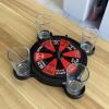 GeRRiT Roulette Sets Black Roulette Set with 4 Wine Glasses Very Smooth Spinning Action Turntable Drinking Games Roulette Shots for Game Night Party Games view 3