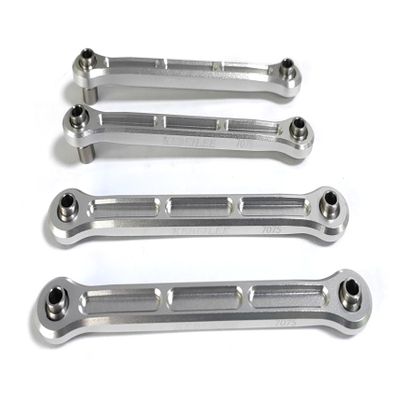 KEBEILEE CNC Alu7075 Fornt Turnbuckle Steering Tie Rod for LOSI DBXL-E DBXL 2.0 (Silver)