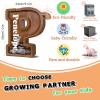 12" Custom Extra Large Wooden Letter Piggy Bank (Laser Engraved Name) Personalized Piggy Bank for Kids Boys Girls Customized Coin Bank Perfect Personalized Gift for Birthday and Festival-P Piggy Bank view 3