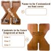 12" Custom Extra Large Wooden Letter Piggy Bank (Laser Engraved Name) Personalized Piggy Bank for Kids Boys Girls Customized Coin Bank Perfect Personalized Gift for Birthday and Festival-X Piggy Bank view 2