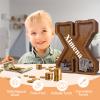 12" Custom Extra Large Wooden Letter Piggy Bank (Laser Engraved Name) Personalized Piggy Bank for Kids Boys Girls Customized Coin Bank Perfect Personalized Gift for Birthday and Festival-X Piggy Bank view 4