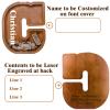 12" Custom Extra Large Wooden Letter Piggy Bank (Laser Engraved Name) Personalized Piggy Bank for Kids Boys Girls Customized Coin Bank Perfect Personalized Gift for Birthday and Festival-C Piggy Bank view 2
