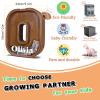 12" Custom Extra Large Wooden Letter Piggy Bank (Laser Engraved Name) Personalized Piggy Bank for Kids Boys Girls Customized Coin Bank Perfect Personalized Gift for Birthday and Festival-O Piggy Bank view 3