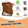 12" Custom Extra Large Wooden Letter Piggy Bank (Laser Engraved Name) Personalized Piggy Bank for Kids Boys Girls Customized Coin Bank Perfect Personalized Gift for Birthday and Festival-B Piggy Bank view 3