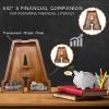 12" Custom Extra Large Wooden Letter Piggy Bank (Laser Engraved Name) Personalized Piggy Bank for Kids Boys Girls Customized Coin Bank Perfect Personalized Gift for Birthday and Festival-A Piggy Bank view 3