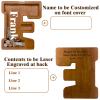 12" Custom Extra Large Wooden Letter Piggy Bank (Laser Engraved Name) Personalized Piggy Bank for Kids Boys Girls Customized Coin Bank Perfect Personalized Gift for Birthday and Festival-F Piggy Bank view 2