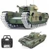 Ssccgym Remote Control Tank GB Churchill Mk.VII RC Tank 1/16 War Military Vehicle Smoke Barrel Telescoping NO-Shooting Collection 44CM Steel Gearbox/All Metal Track/Wheels view 1