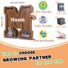 12" Custom Extra Large Wooden Letter Piggy Bank (Laser Engraved Name) Personalized Piggy Bank for Kids Boys Girls Customized Coin Bank Perfect Personalized Gift for Birthday and Festival-M Piggy Bank view 3