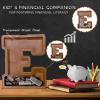 12" Custom Extra Large Wooden Letter Piggy Bank (Laser Engraved Name) Personalized Piggy Bank for Kids Boys Girls Customized Coin Bank Perfect Personalized Gift for Birthday and Festival-E Piggy Bank view 4