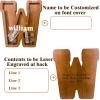 12" Custom Extra Large Wooden Letter Piggy Bank (Laser Engraved Name) Personalized Piggy Bank for Kids Boys Girls Customized Coin Bank Perfect Personalized Gift for Birthday and Festival-W Piggy Bank view 2