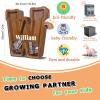 12" Custom Extra Large Wooden Letter Piggy Bank (Laser Engraved Name) Personalized Piggy Bank for Kids Boys Girls Customized Coin Bank Perfect Personalized Gift for Birthday and Festival-W Piggy Bank view 3