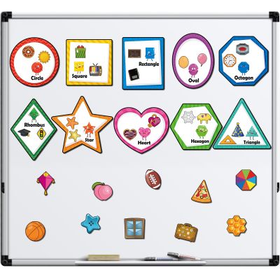 Blosssound 10 Set Magnetic Shape Sorting for Toddler Matching Games Magnet Sorting Mats 30 Everyday Objects Magnets Pieces Learning Toys for Child Learning Shape Game Preschool Classroom