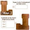 12" Custom Extra Large Wooden Letter Piggy Bank (Laser Engraved Name) Personalized Piggy Bank for Kids Boys Girls Customized Coin Bank Perfect Personalized Gift for Birthday and Festival-L Piggy Bank view 2