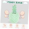 Abaodam Piggy Bank Coin Bank Medium Pineapple Design for Boys and Girls for Home Decor Encourages Saving Habits Great for Birthday and Christmas Adorable Nursery Ornament view 3