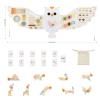 Beright Owl Activity Wall Busy Board Panels, Montessori Sensory Toys, Toddler Learning Activity Center, Perfect for Toddler Playroom & Children's Daycare, White view 2