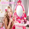 Toddler Vanity Makeup Table Toy with Mirror&ChairKids Vanity Set with Light&MusicPretend Play Makeup Accessories with Hair Dryer ToyGift for Girls and Toddlers2 3 4 5 6Years Old view 2
