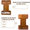 12" Custom Extra Large Wooden Letter Piggy Bank (Laser Engraved Name) Personalized Piggy Bank for Kids Boys Girls Customized Coin Bank Perfect Personalized Gift for Birthday and Festival-I Piggy Bank view 2