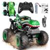 BEZGAR Monster Truck Toys - Remote Control Monster Truck with Light & Music, Dinosaur Toys for Kids, 1:20 Scale RC Truck with 360 Spins and Drifting, Remote Control Car for Boys 4-7 view 1