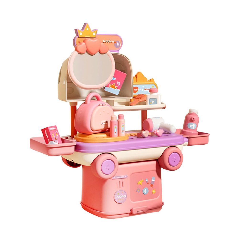 EHJRE Kids Pretend Play Toys Imaginative Play Pretend Game Role Play for Age 3 4 5 6 Kids, Cosmetic Theme
