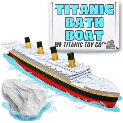 Titanic Bath Boat and Pool Toy by TitanicToyCo, RMS Titanic Toys for Kids, Historically Accurate Titanic Toy, Titanic Ship, Titanic Cake Topper, Titanic Figurine