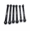 KEBEILEE CNC Alu Fornt Rear Turnbuckle Steering Tie Rod for LOSI DBXL-E DBXL 2.0 (Black)