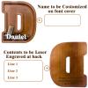 12" Custom Extra Large Wooden Letter Piggy Bank (Laser Engraved Name) Personalized Piggy Bank for Kids Boys Girls Customized Coin Bank Perfect Personalized Gift for Birthday and Festival-D Piggy Bank view 2