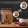 12" Custom Extra Large Wooden Letter Piggy Bank (Laser Engraved Name) Personalized Piggy Bank for Kids Boys Girls Customized Coin Bank Perfect Personalized Gift for Birthday and Festival-D Piggy Bank view 4