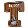 12" Custom Extra Large Wooden Letter Piggy Bank (Laser Engraved Name) Personalized Piggy Bank for Kids Boys Girls Customized Coin Bank Perfect Personalized Gift for Birthday and Festival-T Piggy Bank view 1