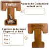 12" Custom Extra Large Wooden Letter Piggy Bank (Laser Engraved Name) Personalized Piggy Bank for Kids Boys Girls Customized Coin Bank Perfect Personalized Gift for Birthday and Festival-T Piggy Bank view 2