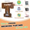 12" Custom Extra Large Wooden Letter Piggy Bank (Laser Engraved Name) Personalized Piggy Bank for Kids Boys Girls Customized Coin Bank Perfect Personalized Gift for Birthday and Festival-T Piggy Bank view 3