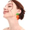 BTAKANPP Three Hole Earring Set Creative Cartoon Style Rice Bead Earrings Easter Holiday Decoration Creepy (Red, One Size), Zg3CyMYMq view 3