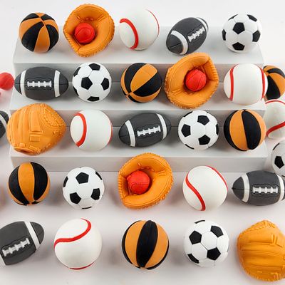 30 pcs Balls Erasers for Kids Classroom PrizesPuzzle Eraser 3D Take Apart Football Pencil Erasers for Kids Classroom Prizes, Class Treasure Box,Game Rewards,Party Favors, Color Random
