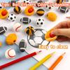 30 pcs Balls Erasers for Kids Classroom PrizesPuzzle Eraser 3D Take Apart Football Pencil Erasers for Kids Classroom Prizes, Class Treasure Box,Game Rewards,Party Favors, Color Random view 3