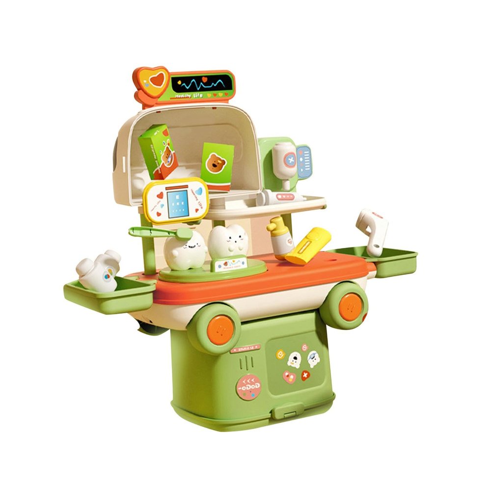 Milageto Kids Pretend Play Toys, Role Play, Montessori Toy Pretend Game for Children Day Gift Kids, Green